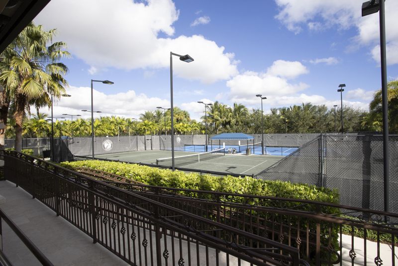 The tennis courts